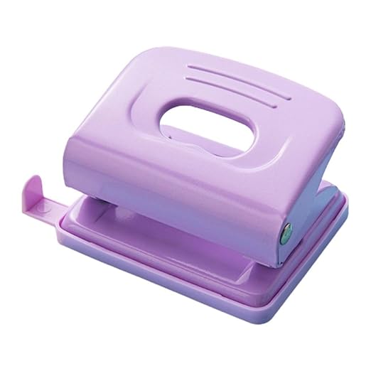 2 Hole Paper Punch,Metal Hole Puncher,Double Hole Puncher with Alignment Guide,Adjustable Hole Punch,Mini Stapler Stapler for Office Home
