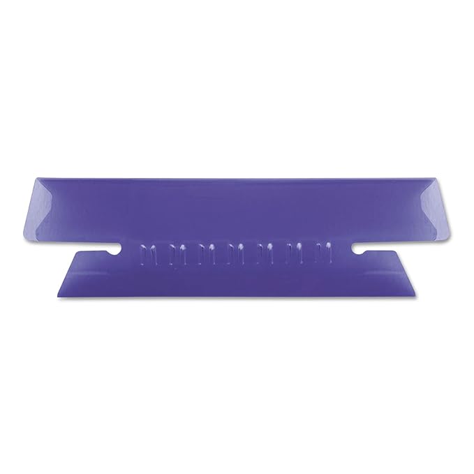Pendaflex 4312VIO Hanging File Folder Tabs, 1/3 Tab, 3 1/2 Inch, Violet Tab/White Insert, 25/Pack