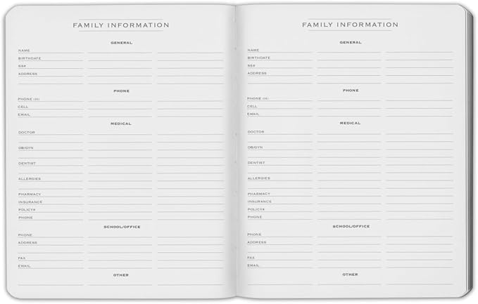 Gallery Leather Family Planner 2027, for moms, Elegantly Bound Calendar Planner and Notebook with Stylish White Page Edges, 18 Months - Acadia Lime - 9x7"