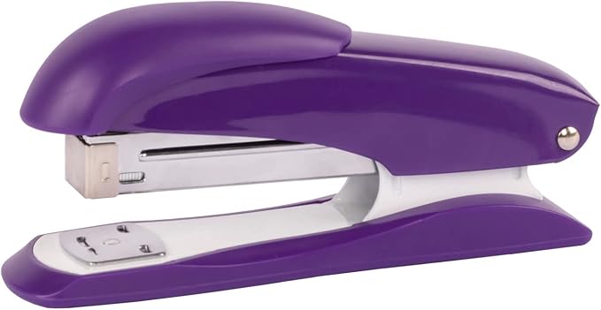 Idena 11546 Stapler 13 cm with 50 Staples 24/6 Purple for 20 Sheets