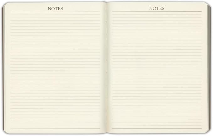 Gallery Leather Large Weekly Monthly Planner 2027, Elegantly Bound Calendar Planner and Notebook with Stylish Gold-Gilded Page Edges, 12 Months - Acadia Lime - 9.75x7.5"