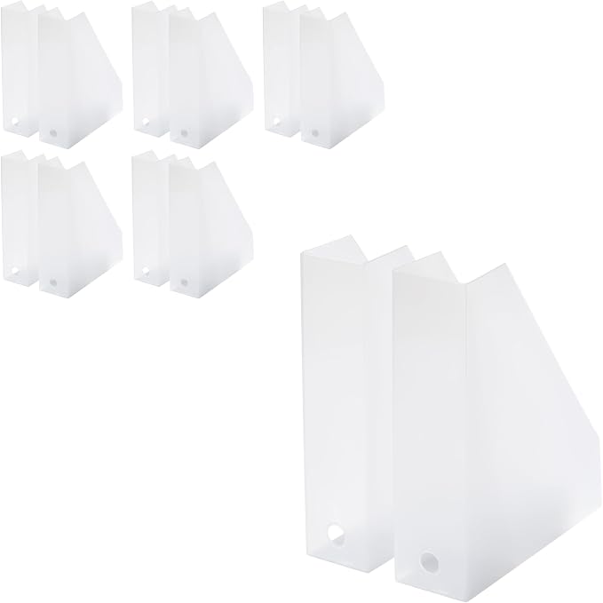 LIKE-IT Storage Case, A4, File Box, L and S Size, Set of 2 x 6 Pairs MX-19, 6P Set, Size Per Piece: Approx. W 3.0 x D 10.0 x H 12.1 inches (7.7 x 25.3 x 30.7 cm) (S) W 2.8 x D 10.9 x H 12.1 inches