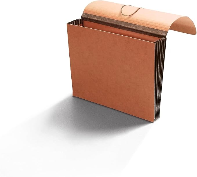 Staples® Heavy-Duty Wallet with Fully Lined Tyvek Gussets, 5 1/4" Expansion, Letter Size, Brown, 2/Pack
