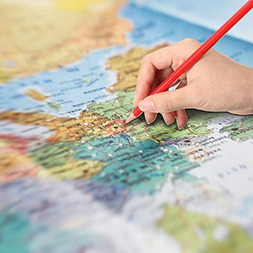 Zhanmai 24 Pieces Red Pencils with Eraser Pre Sharpened Wooden Erasable Checking HB Pencils with Erasable Tops for Writing Drawing Checking Coloring Tests Grading Map Coloring Editing Office Favors