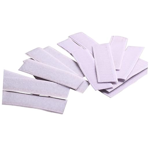 MAGICLULU Rug Tape for Carpet Table Skirt Adhesive Tapes 10pcs Hook Loop Adhesive Tape Strong Grip for Smooth Surfaces
