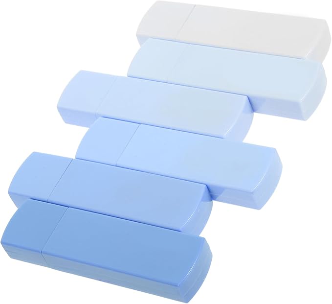 6pcs Stable Grip Correction Tape Roller Eraser Tape for Students Office Multipurpose Pen Compatible Bulk Pack