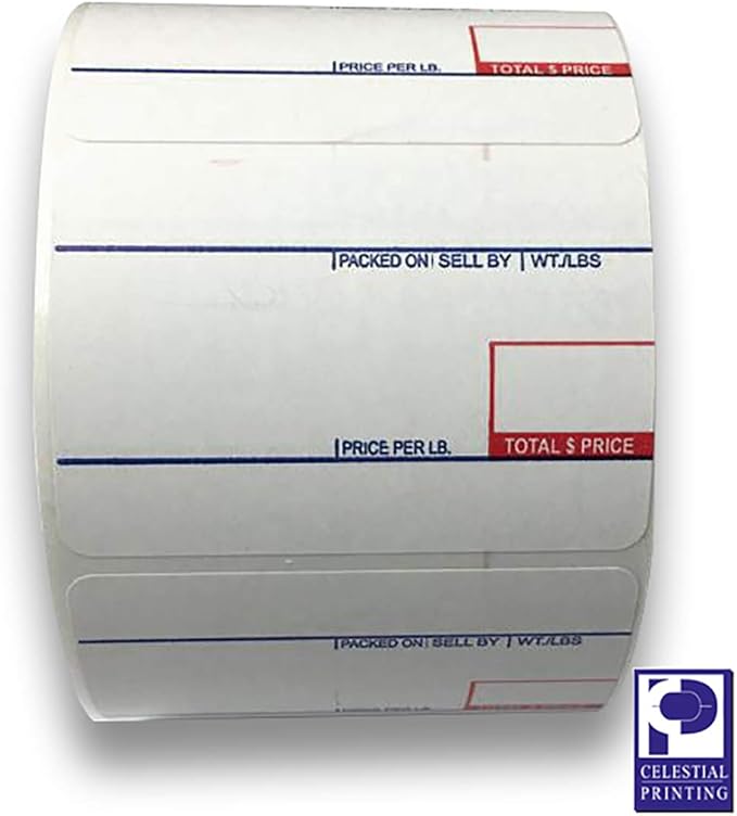 CĀS LST-8010 Printing Scale Label, 58 x 40 mm, UPC, 12 Rolls Per Case, CĀS Scale Labels 8010, Guaranteed Quality, Try It!.