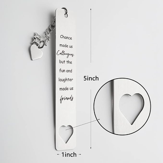 Friendship Bookmark Gift for Friends, BFF, Co-Worker, Reader, Bookworms, Teacher, Retirement Gifts for Women, Men, Coworker, Friends, Graduation Gifts for Friends, Teacher,WB86