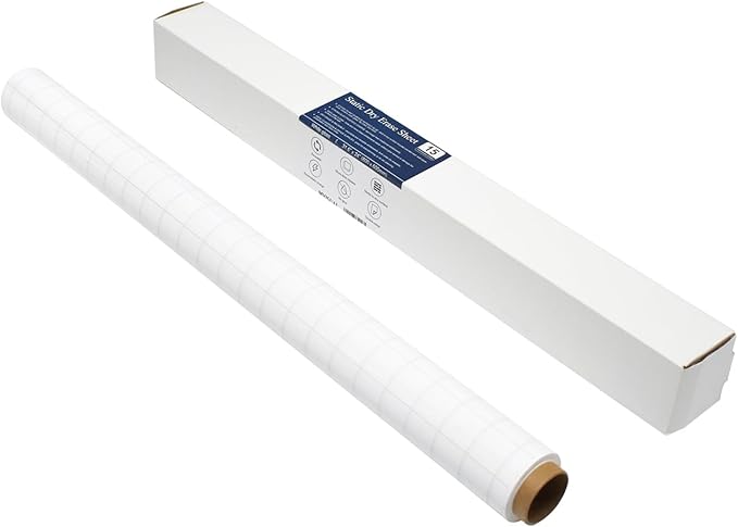 15 Pack Static Dry Erase Sheets, White Board Wallpaper 31.5 x 24 Inch, Line Dry Erase Sticker for Wall
