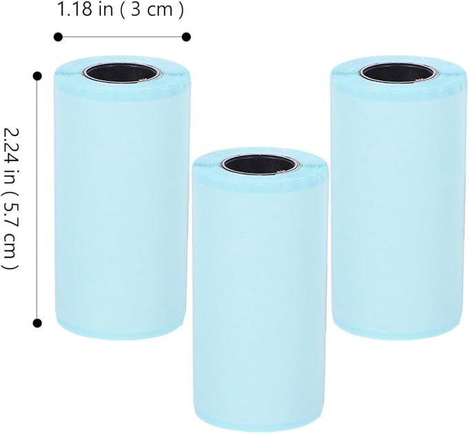 KALLORY 3rolls Thermal Printer Sticker Self-Adhesive Thermal Labels for Organizing Printing for Use