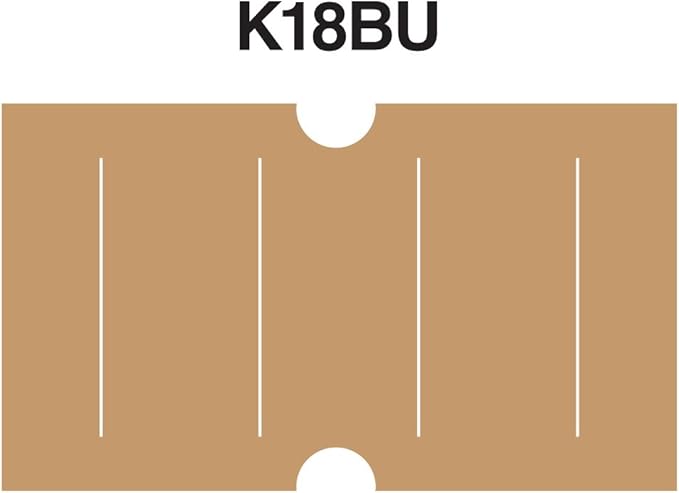 Buff Brown Labels to fit Motex® MX5500 Price Guns 16 Pack (Free Ink roll Included)