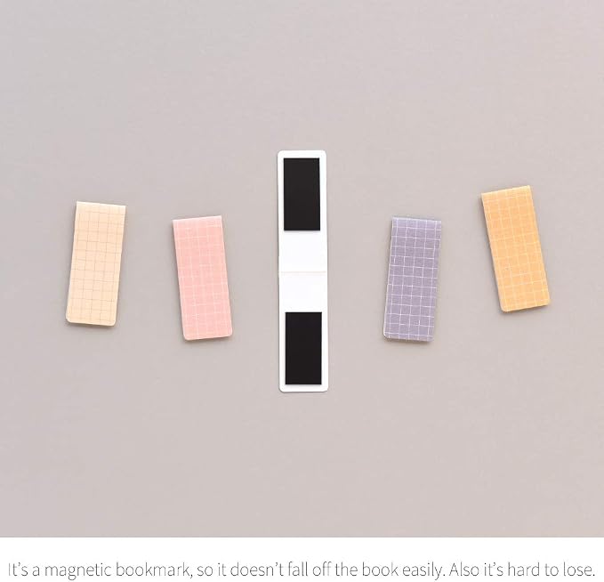 Monolike Magnetic Bookmarks Grid Soft Clay, Set of 5