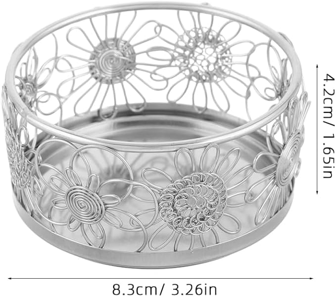ABOOFAN Mini Metal Bucket Paper Clip Holder Round Desk Organizer for Office School Home Storage Compact 3.26X3.26X1.65In Smooth Finish