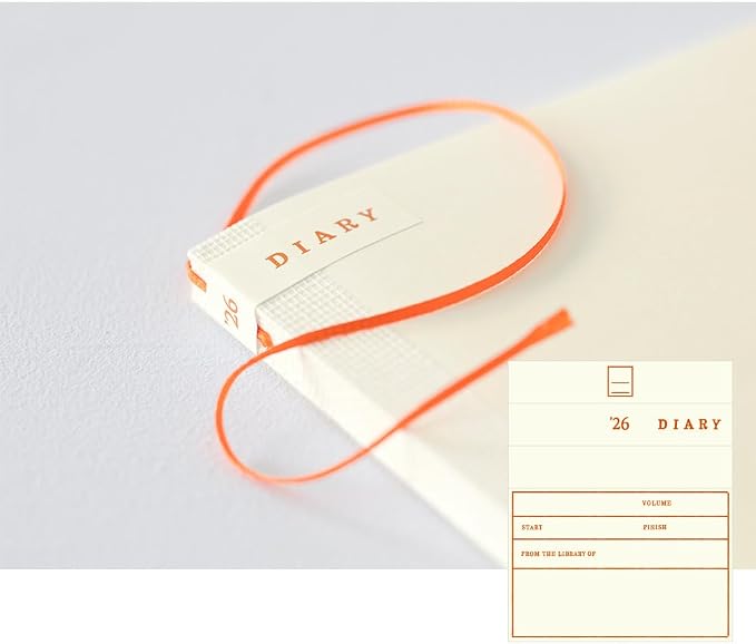 Midori MD Notebook Diary 2026 Bunko Monthly Limited Edition Bookmark 22403006 (Starts in December 2025)