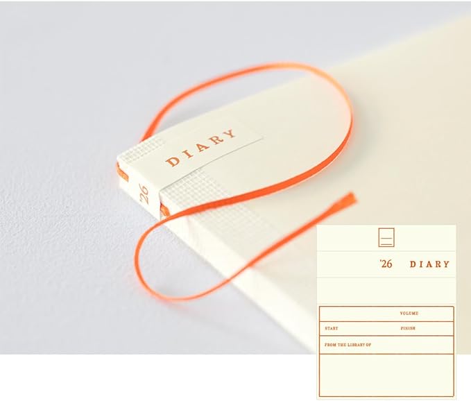 Midori MD Notebook Diary 2026 Bunko Monthly Limited Edition Bookmark 22403006 (Starts in December 2025)