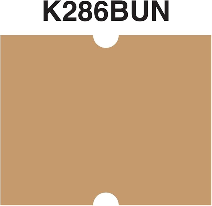 Buff Brown with No Tamper Proof Slits Labels to fit XL Pro® 2 Price Guns 16 Pack (Free Ink Roll Included)