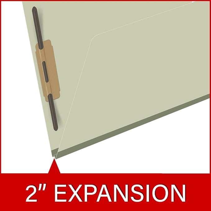 25 Pt. Pressboard Classification Folders, Full Cut End Tab, Letter Size, No Dividers, Green (Box of 25)