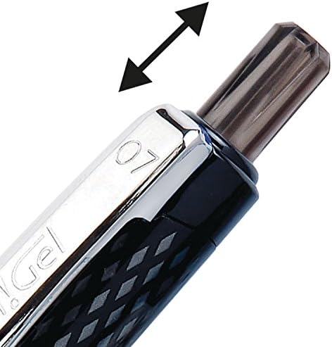Pentel Oh! Gel Retractable Gel Pen, Medium Line, Black Ink, Box of 12 (K497-A) (Pack of 2)