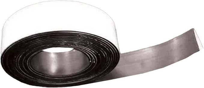 School Smart Magnetic Tape Roll, Adhesive Backed, 1 Inch x 200 Feet
