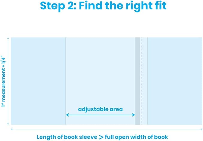 ClearBags Clear Book Covers – 25 Pack, Plastic Sleeves (8 3/4" x 15") for Books – Archival Safe, Dust & Water Protector (Fits Books with 8 1/2" Spine Height & Up to 15" Wide) – BC83Q