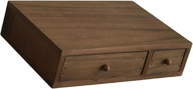 Wooden Desktop Holder with Spacious Compartments Storage Box Perfect for Documents and Craft Supplies Wooden Offices Planner