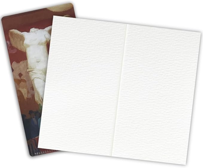 Pocket TN Watercolor Paper Refills, 8Sheets/16Pages 8.25x4.25inches Regular TN Journal Notebooks, 300gsm Travelers Notebook Insert for Painting, Mixed Media Pad Notebook.Sculpture