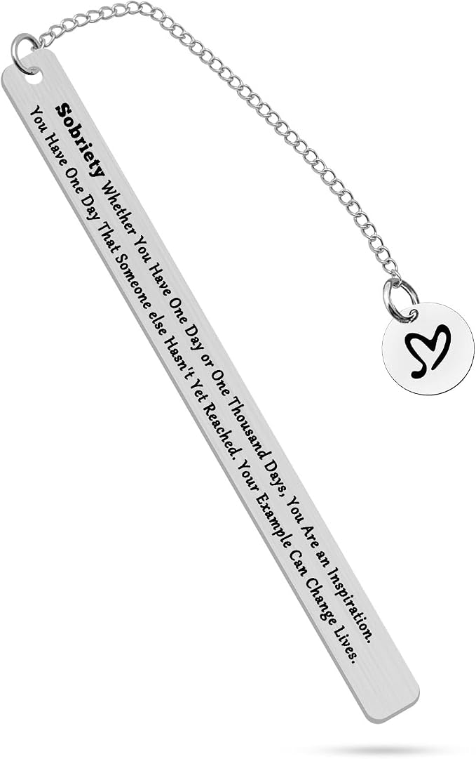 Recovery Gift Sobriety Recovery AA Gifts Recovery Sympathy Bookmark Gift for Men Women Surgery Cancer Survivor Gifts Addiction Recovery Gift Christmas Birthday Gifts for Friends Serenity Prayer Gift