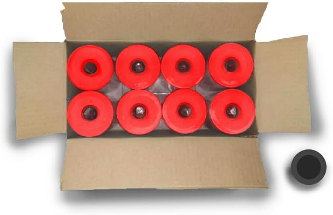 Fluorescent Red Labels for Monarch Paxar 1131 One-Line Price Gun, 1 Case, 8 Sleeves, 64 Rolls Pricemarking with 8 Ink Rolls