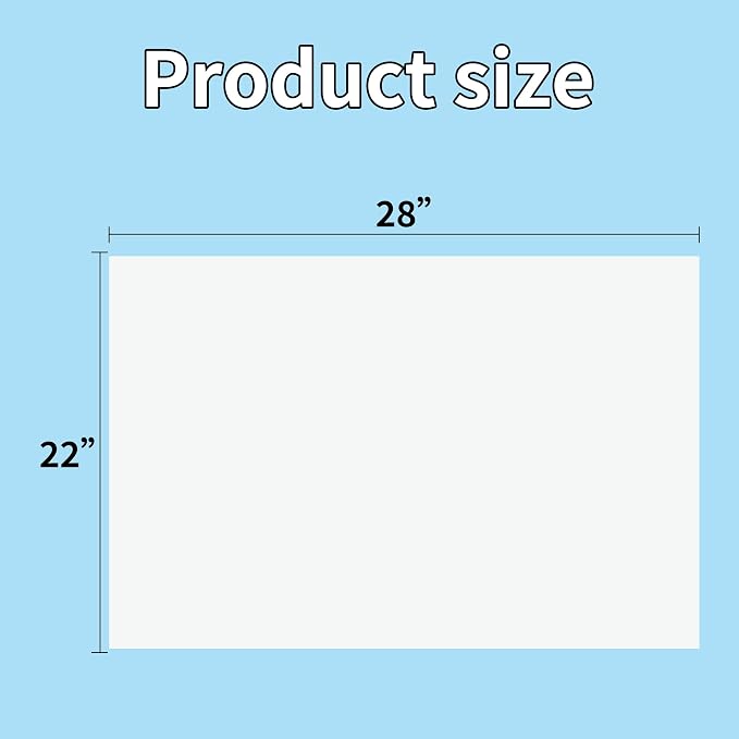 pmybupo 100PCS White 22"X28" Poster Board School and Craft Supplies,Super Value Poster Boards,Project Presentation Drawin