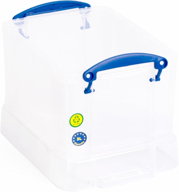 Really Useful Plastic Storage Box 3 Litre Clear