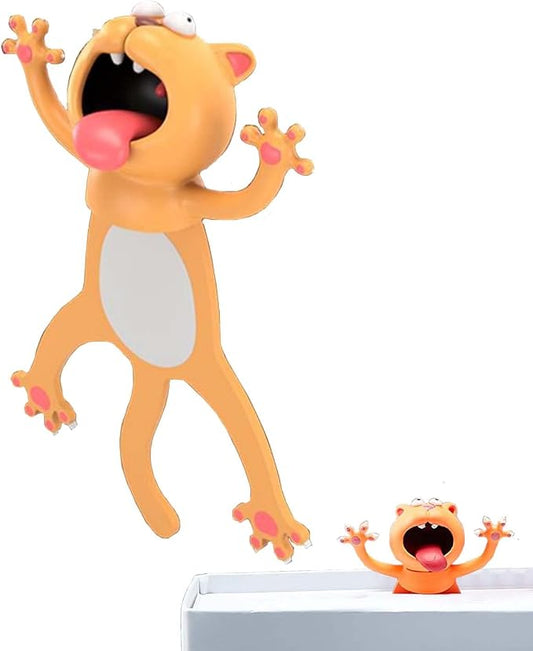 3D Cartoon Animal Book Marks，Funny Cute Pretty Unique Bookmark for Kids, Boys, Girls, Students and Reading Lovers (cat)