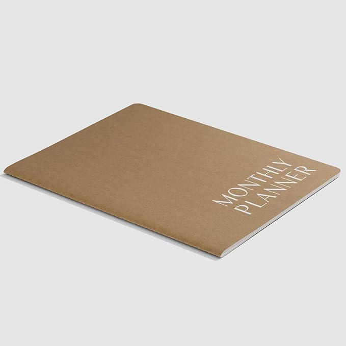 Monthly Planner 2026-2027, Jotsome 18 Months Calendar Planner from July 2026 to December 2027, 8.5"x11", Stitched Binding, Soft Cover, Large Monthly Personal Planner for School Plan, Study and Schedule, Kraft Brown