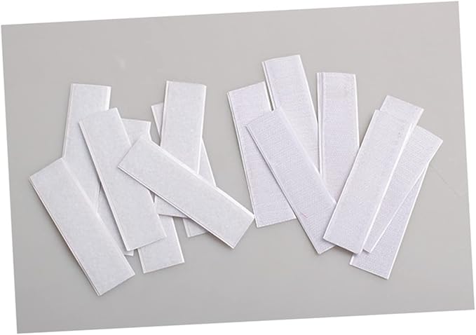 GLEAVI 10pcs Table Skirt Tape Self-Adhesive Hook Loop for Fabric Office Skirt Tapes