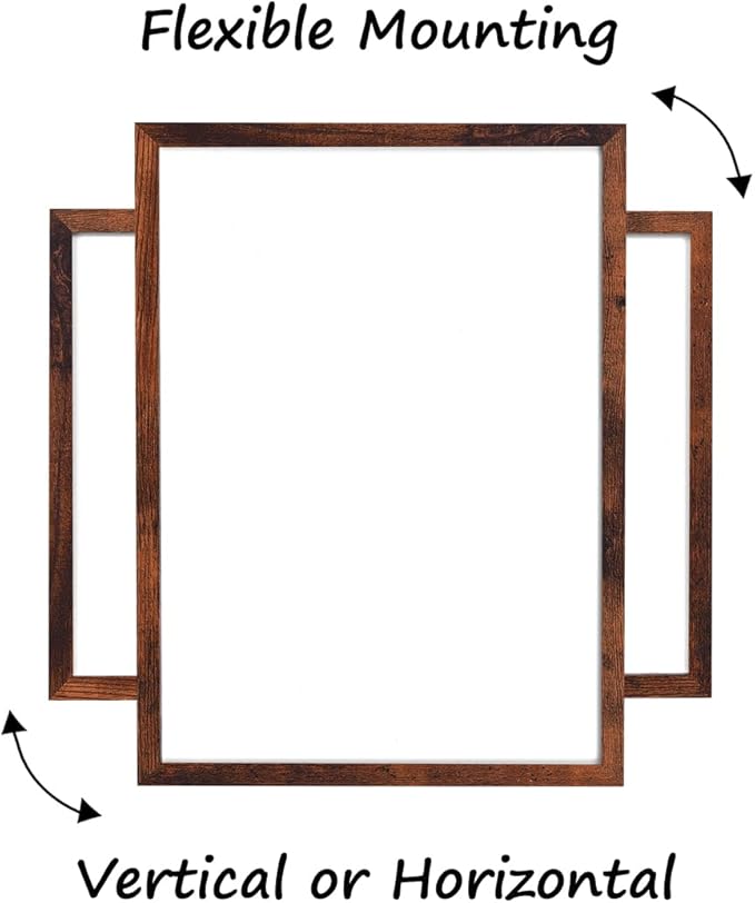 Dry Erase White Board for Wall, Large Magnetic Whiteboard, Hanging Board for Decoration/Planning/Kitchen Grocery List/Drawing, for Office/School/Home17.7"x 23.6"