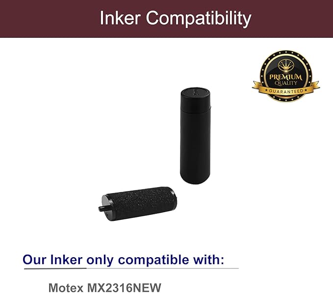 Motex Inkers Ink Rollers, Fits Motex MX-2316 2 Line Price Gun (5 Rolls)