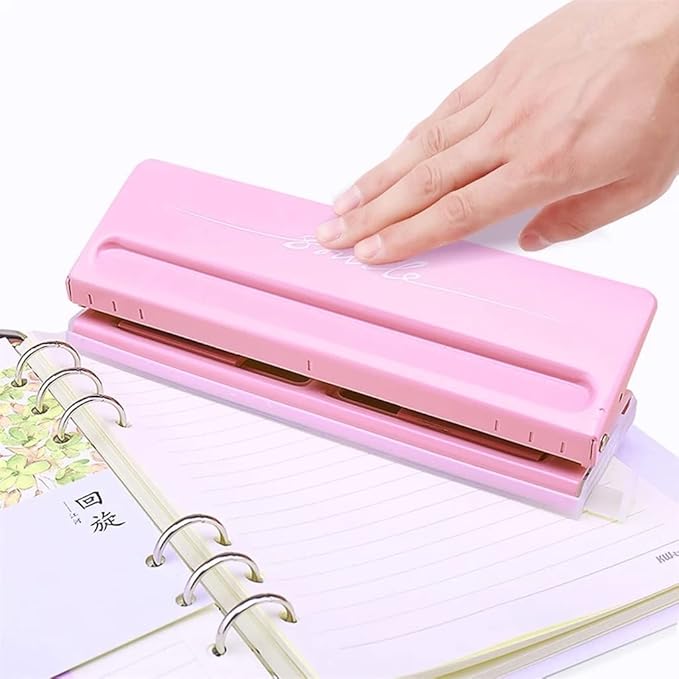 Adjustable Metal 6 Hole Hole Punch Standard Sheet Adjustable Hole Punch Planner Scrapbook Tool
