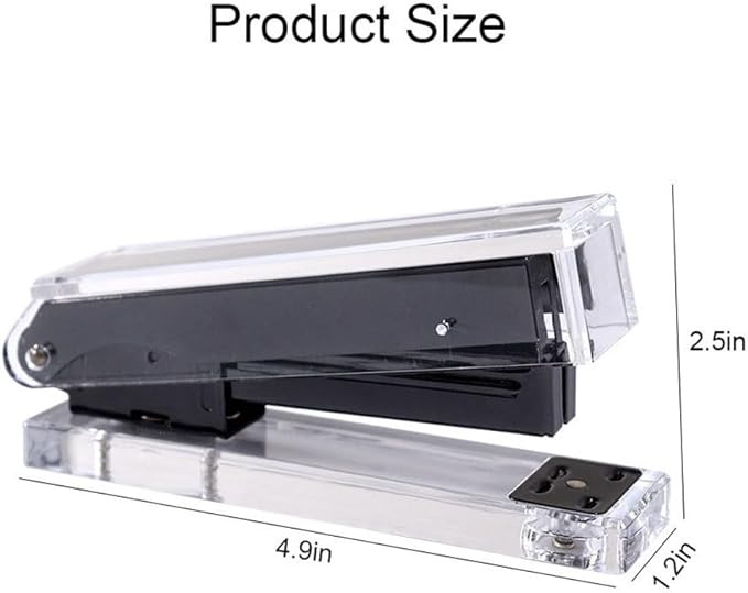 Stapler Small Office Student Stapler Acrylic Binding Machine Office Supplies