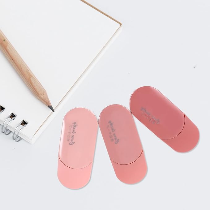 Sosoport 6pcs Gradient Pink Correction Tape Student-friendly Stationery Writing Correction Supplies Quick Application Compatible with Ballpoint Gel Fountain Pens and Pencils for School