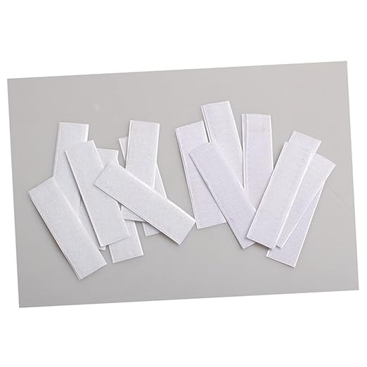 ULTECHNOVO 10pcs Hook Adhesive Tape for Table Skirt Wall Mounting Strips Easy to Install Reusable for Home Office Classroom and Crafting