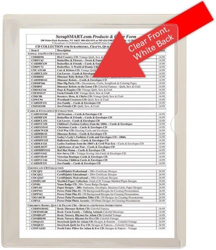 StoreSMART - Paperwork Organizers - 10-Pack - White Plastic Back, Clear Plastic Front - Heavy Duty - PF8511PQW-10