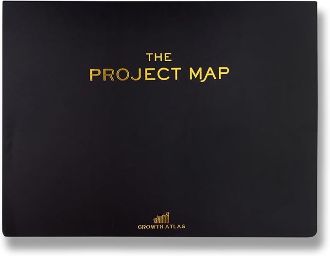 Map Desk Pad Project Notebook - One-Page Project Planner for Business Owners to Stay Focused, Project Management, and Achieve Results with a Success Mindset