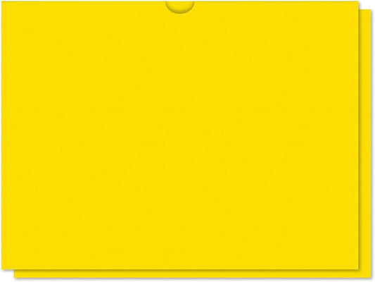 Vehicle Deal Jackets 9x12 Automotive File Folders - 32 lb Kraft Paper Car Dealership Inventory Jackets Sales Document Folders Plain File Jackets with Thumb Cut - Yellow, Pack of 300