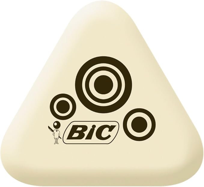 BIC Mini Fun Synthetic Rubber Erasers Blister Pack of 3