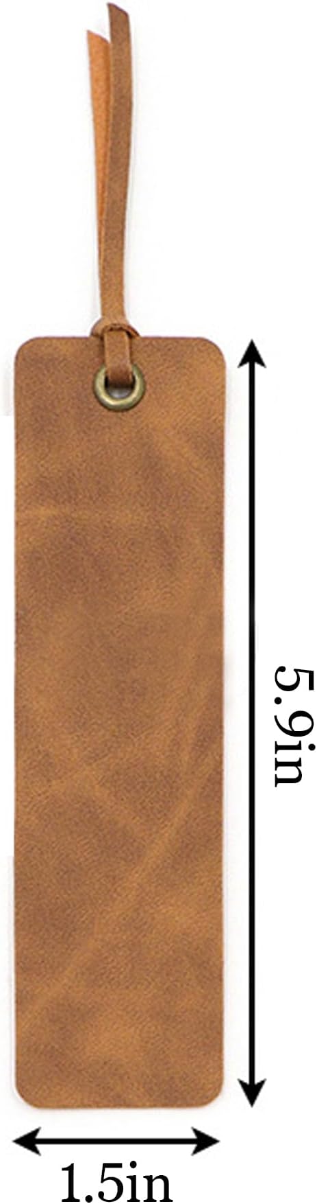 Personalized Bookmark, Book Marks for Reading, Women Men Kids Personalized Gifts for Book Lovers Teachers Appreciation Gifts on Birthday Graduation Christmas Back to School (Light Brown)