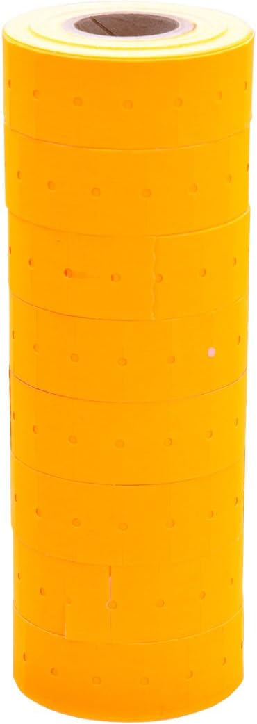 Labels to fit: Motex MX5500, Towa GS Series,Halmark Model H, Kenco 18-8,000 Labels by Kenco (Fluorescent Orange)