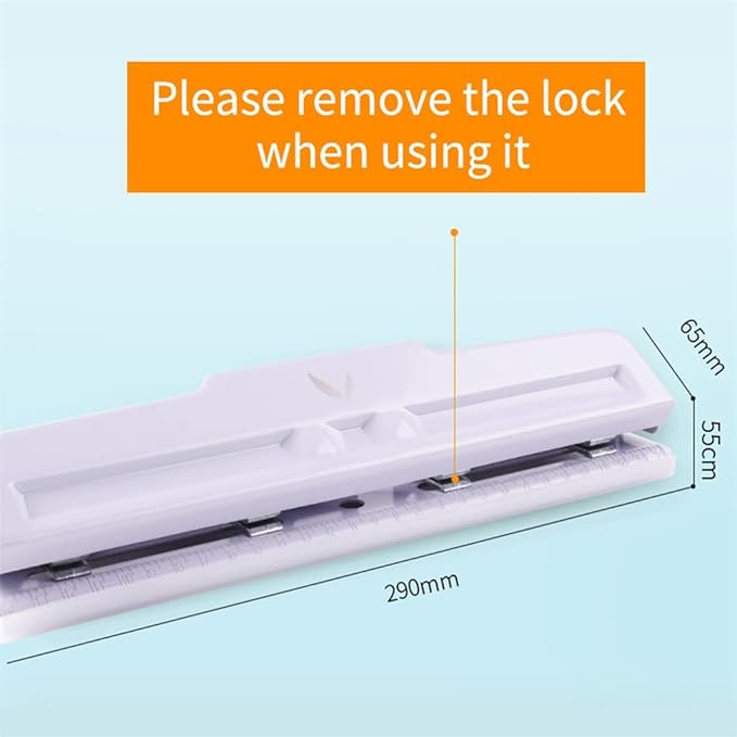 Adjustable Desktop Metal 4 Hole Hole Punch 10 Sheet Capacity Paper Hole Punch with Waste Collector(E)