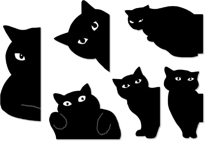 yasest Magnetic Bookmarks - 6 Pieces Assorted Cute Book Markers Clip Set for Women Teachers Students Book Lovers Reading, for School Office Home Supplies, Kawaii Cat Magnet Page Markers