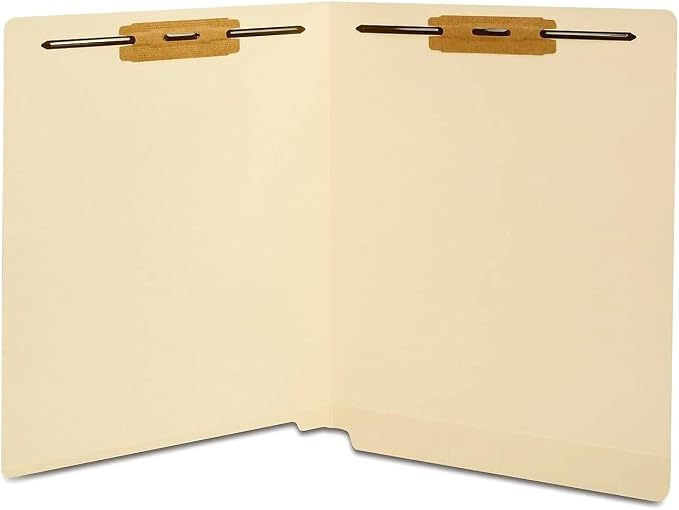 Staples Reinforced File Folder with Fasteners, Letter Size, Manila, Durable Paper Stock, 50/Pack