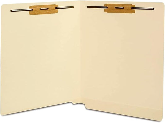 Staples Reinforced File Folder with Fasteners, Letter Size, Manila, Durable Paper Stock, 50/Pack