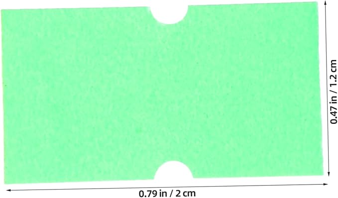 5000pcs Self-Adhesive Price Tag Labels Fluorescent Price Marker Paper for Retail Supermarket Garage Use Convenient Stick Pricing